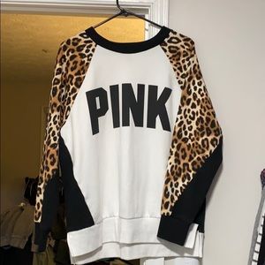 PINK cheetah legging crewneck sweatshirt